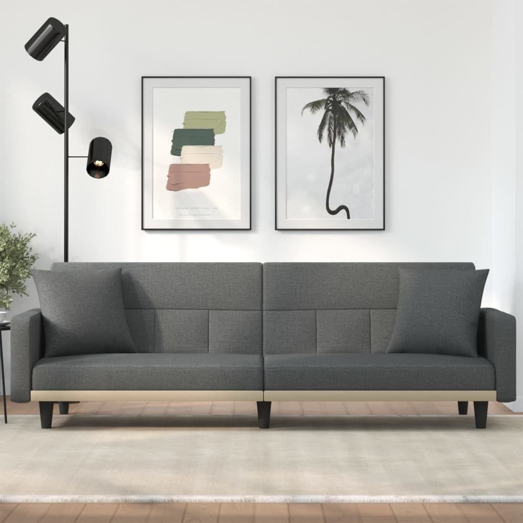 Sofa Bed with Cushions Fabric