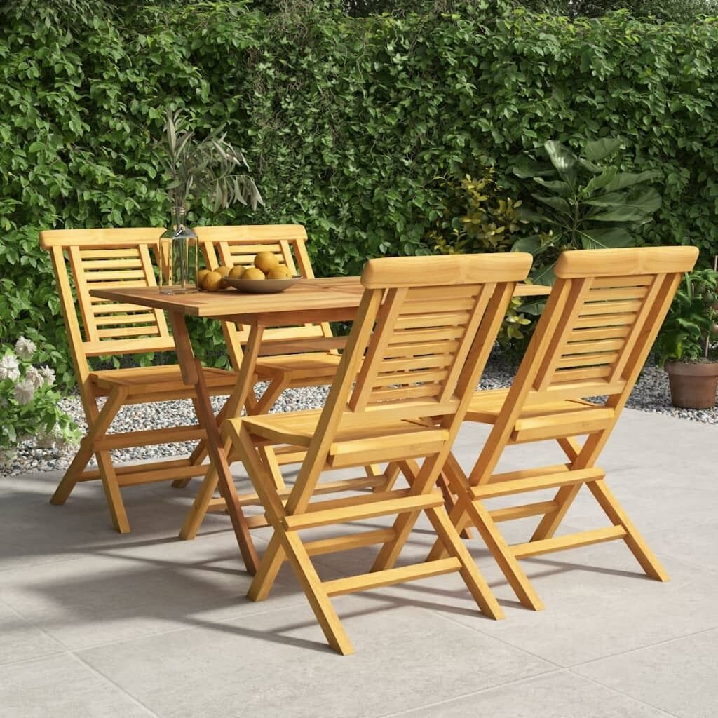 Garden Dining Set Solid Wood Teak