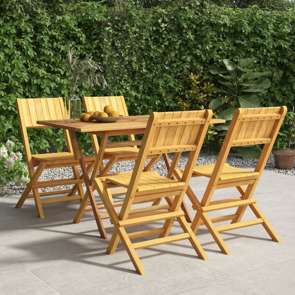 Garden Dining Set Solid Wood Teak