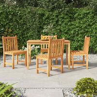 Ravule Solid Teak Garden Dining Set