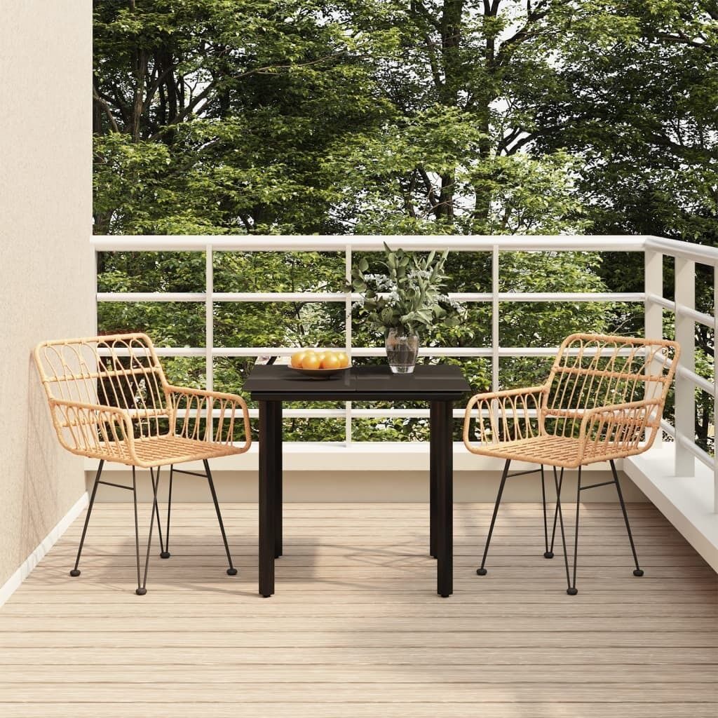 Garden Dining Set Poly Rattan