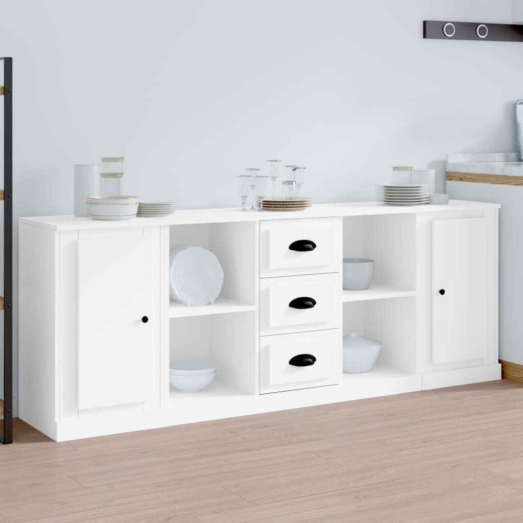 Sideboards 3 pcs Engineered Wood