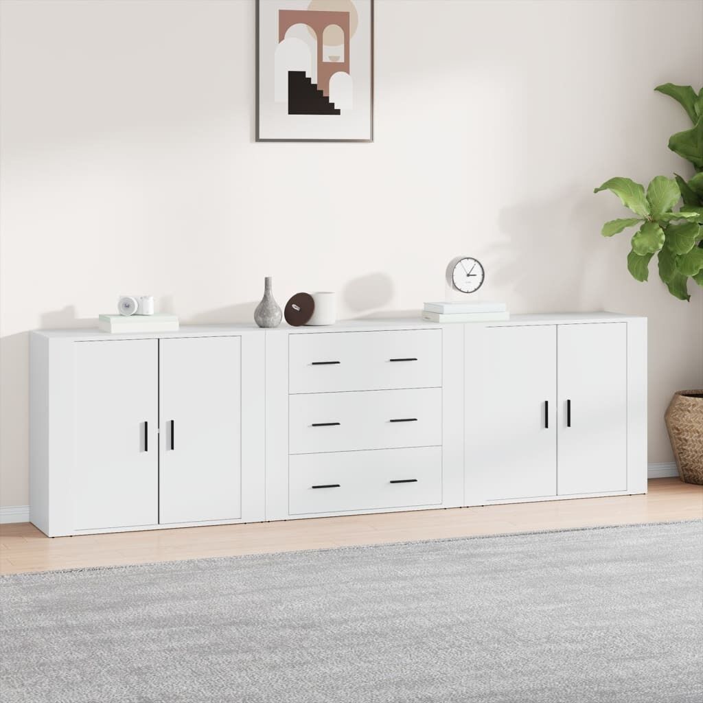 Sideboards 3 pcs Engineered Wood
