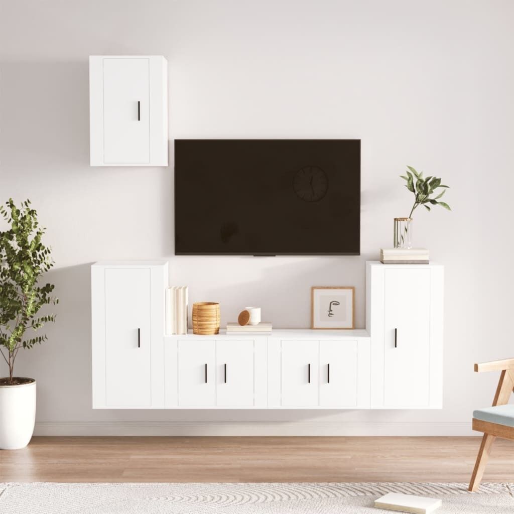 5 Piece TV Cabinet Set Engineered Wood