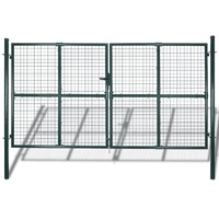 Fence Gate Powder-Coated Steel 306 x 200 cm