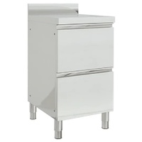 Commercial Kitchen Cabinet with 2 Drawers 50x60x96 cm