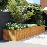 Garden Raised Bed 479x100x69 cm Corten Steel