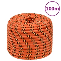 Boat Rope Orange 12 mm 100 m Polypropylene