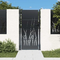 Garden Gate Anthracite 100x175 cm Steel Grass Design