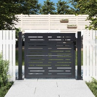 Garden Gate Anthracite 100x100 cm Steel Square Design