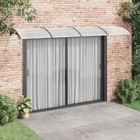 Door Canopy Black 400x100 cm Polycarbonate