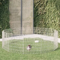 Free Range Animal Enclosure 12-Panel 54x60 cm Galvanised Iron