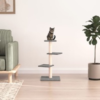 Cat Tree with Sisal Scratching Posts Light Grey 70 cm