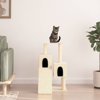 Cat Tree with Sisal Scratching Posts Cream 82 cm