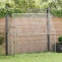 Chicken Cage Silver 200x100x190 cm Galvanised Steel