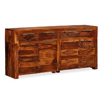 Sideboard Solid Acacia Wood 160x35x75 cm