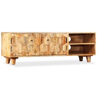 TV Cabinet Solid Mango Wood 118x35x40 cm