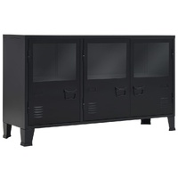 Sideboard Metal Industrial Style 120x35x70 cm Black