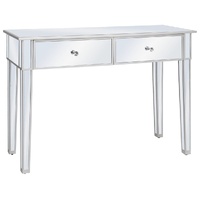 Mirrored Console Table MDF and Glass 106.5x38x76.5 cm