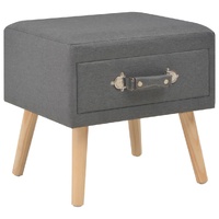 Bedside Cabinet Dark Grey 40x35x40 cm Fabric
