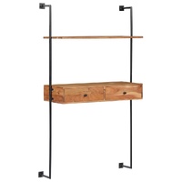 Wall Desk 90x40x170 cm Solid Acacia Wood