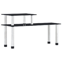 Kitchen Shelf Black 45x16x26 cm Tempered Glass