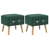 Bedside Cabinets 2 pcs Green 40x35x40 cm Velvet