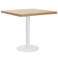 Bistro Table Light Brown 80x80 cm MDF