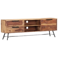TV Cabinet 140x28x47 cm Solid Acacia Wood