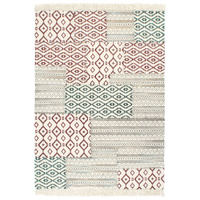 Handwoven Kilim Rug Cotton 120x180 cm Printed Multicolour