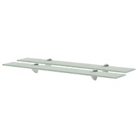 Floating Shelves 2 pcs Glass 70x10 cm 8 mm