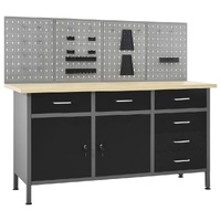 Workbench with Four Wall Panels