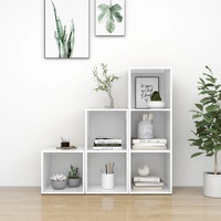 3 Piece TV Cabinet Set White Engineered Wood