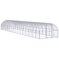 Outdoor Chicken Coop 3x16x2 m Galvanised Steel