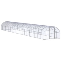 Outdoor Chicken Coop 3x20x2 m Galvanised Steel