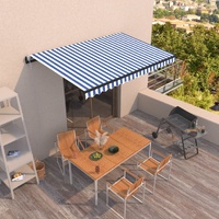Blue and white
