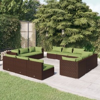 Brown and green