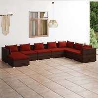 Brown and red
