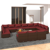 Brown and cinnamon red