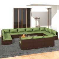 Brown and green