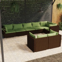 Brown and green