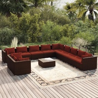 Brown and cinnamon red