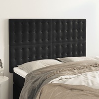 Headboards 4 pcs Black 72 cm Velvet