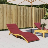 Sun Lounger Cushion Wine Red 200x60x3cm Oxford Fabric