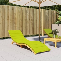 Sun Lounger Cushion Bright Green 200x60x3cm Oxford Fabric