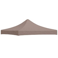 Party Tent Roof 3x3 m Taupe 270 g/m²