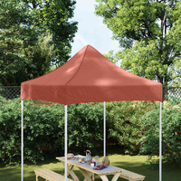 Party Tent Roof 2x2 m Terracotta 270 g/m²