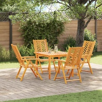 Garden Chair 4 pcs Brown 57 x 72 x 109 cm Solid Acacia Wood