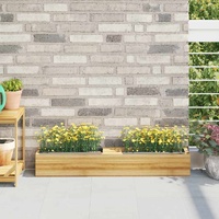 Flower Boxes for Euro Pallets 12 pcs Grey 36x13.5x9.5 cm PP