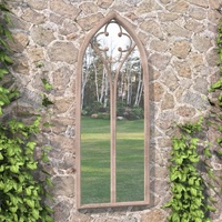 Garden Mirror Sand 100x45 cm Iron for Outdoor Use